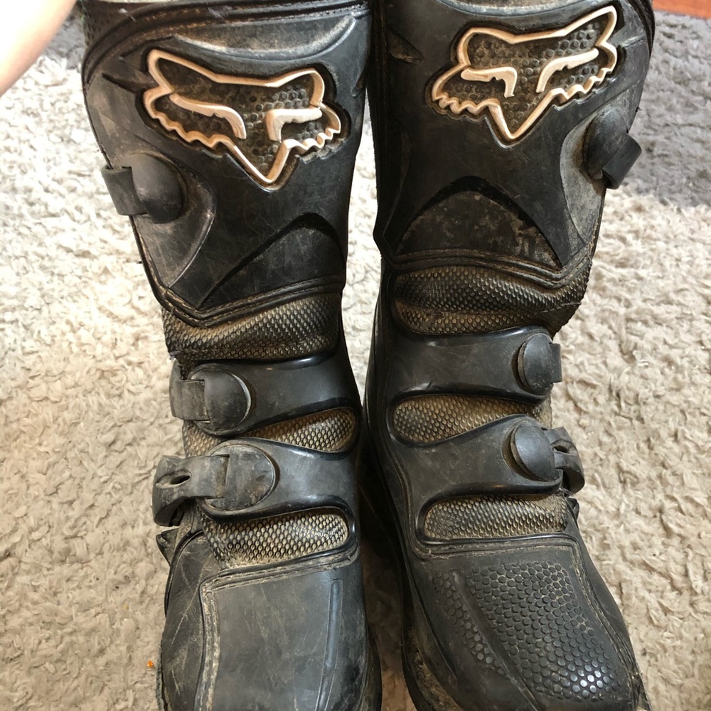 Fox dirt bike riding boots - Youth/ Kids Sz 11